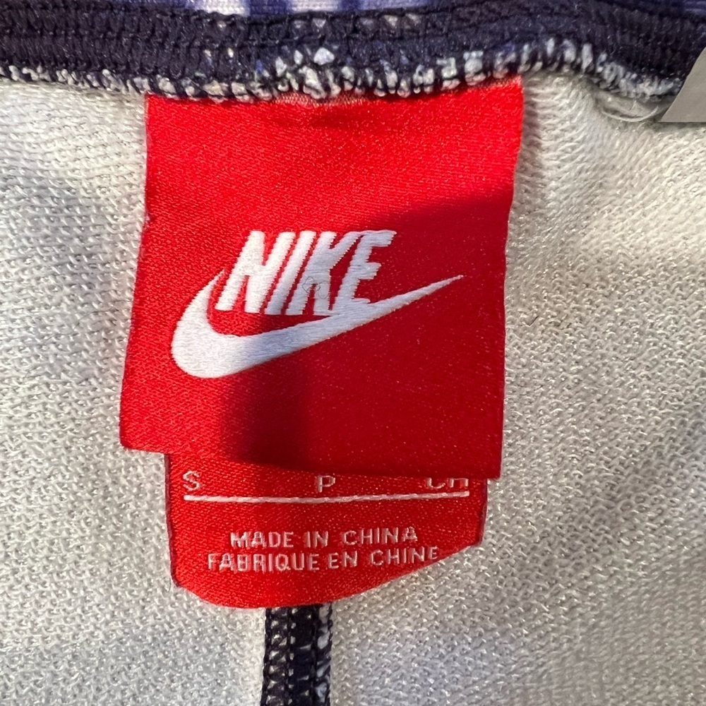 NIKE Allover Print Athletic Pants-Polyester/Spandex-Purple-small - Picture 5 of 5